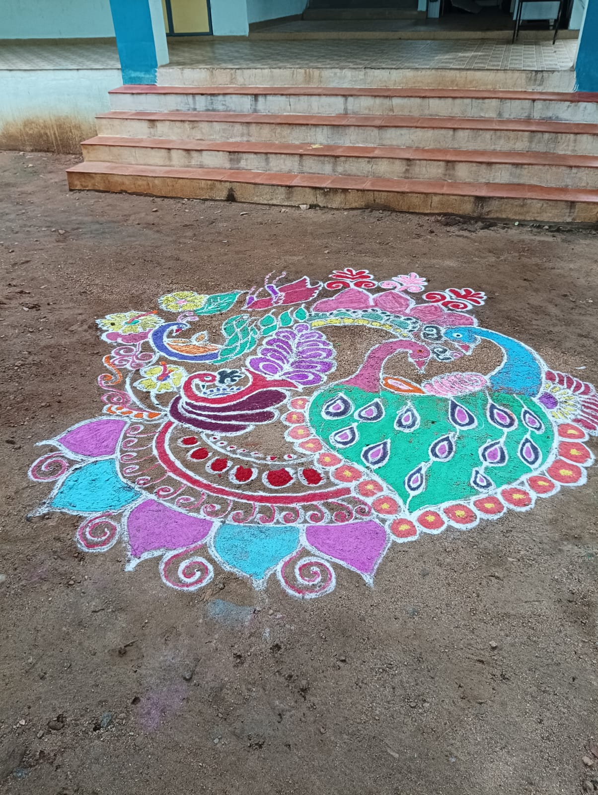 Rangoli competition on account of Pongal Celebration at WASH Institute on 12.01.2023